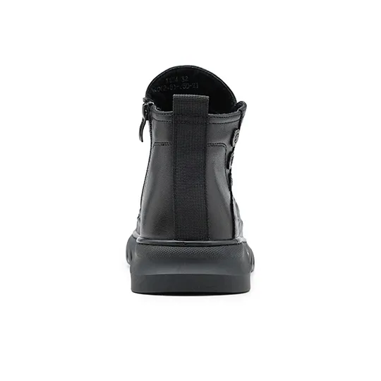 JOSINY Ankle Boots Men Black-4