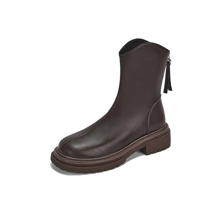 DAPHNE Ankle Boots Women's Brown/Black/Beige-1