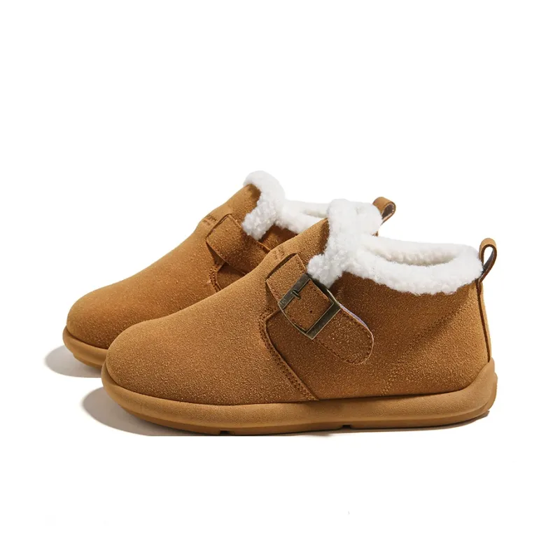 HUANQIU Warm Wear-Resistant Slip-Resistant Comprehensive Coverage Balance Ankle-Length Snow Boots Women's-1