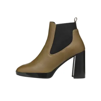 GEOX Teulada Short Chelsea Boots 9.5cm Women's Green