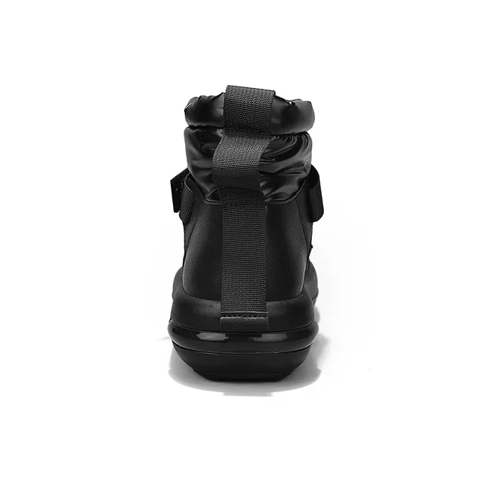 HUANQIU Short Snow Boots Men's Black-3