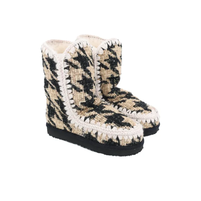 K.D.KENAZ Warm Slip Resistant Short Snow Boots Women's Black-2