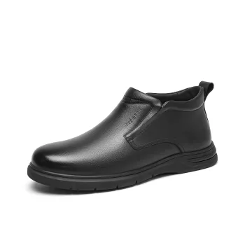 Mulinsen Cotton Boots Ankle Boots Approx. 2.5CM Men's Black