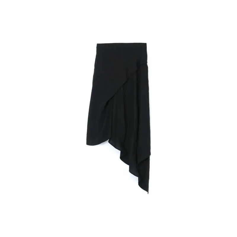 Yohji Yamamoto Casual Long Skirt Women's Black-1