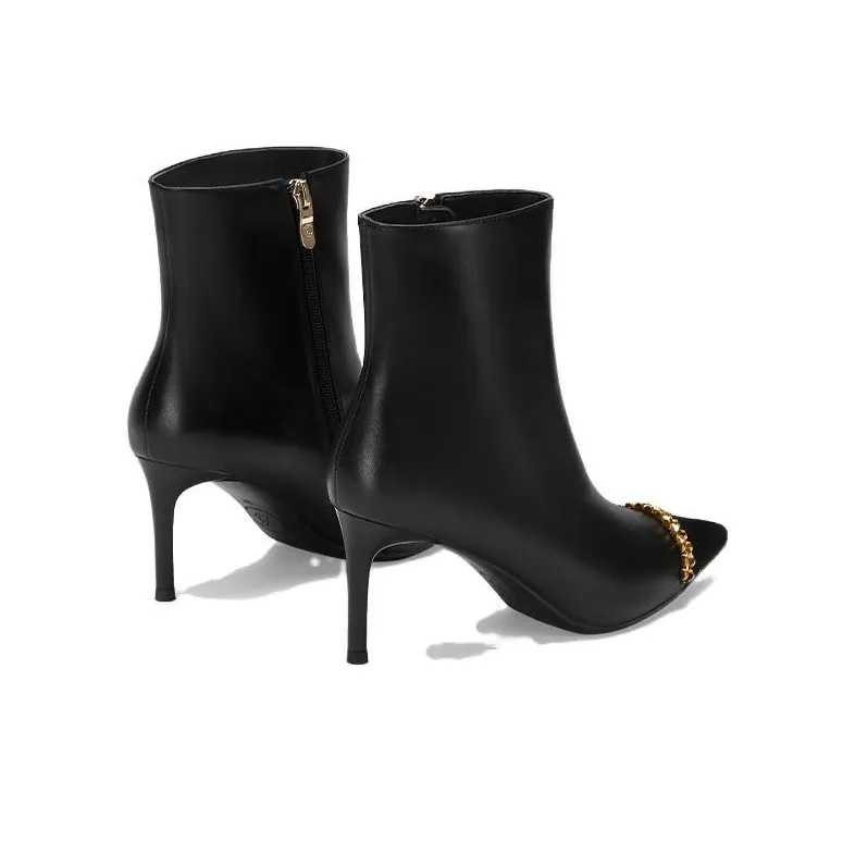 73Hours Ankle Boots 7.5cm Women's Black-3