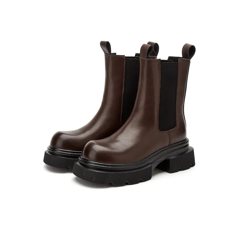 Jin Baichuan Short Chelsea Boots Women's-5