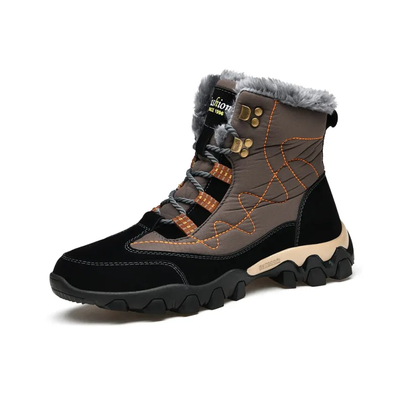 TOMAY Warm Wear-Resistant Slip-Resistant Coverage Snow Boots Unisex-11