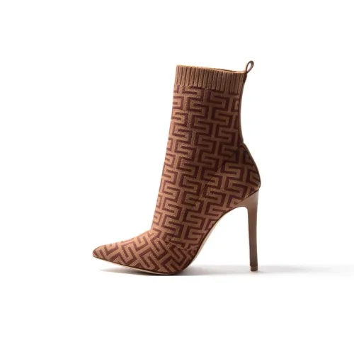 STEVE MADDEN DIANI Ankle Boots 10.5cm Women's Brown
