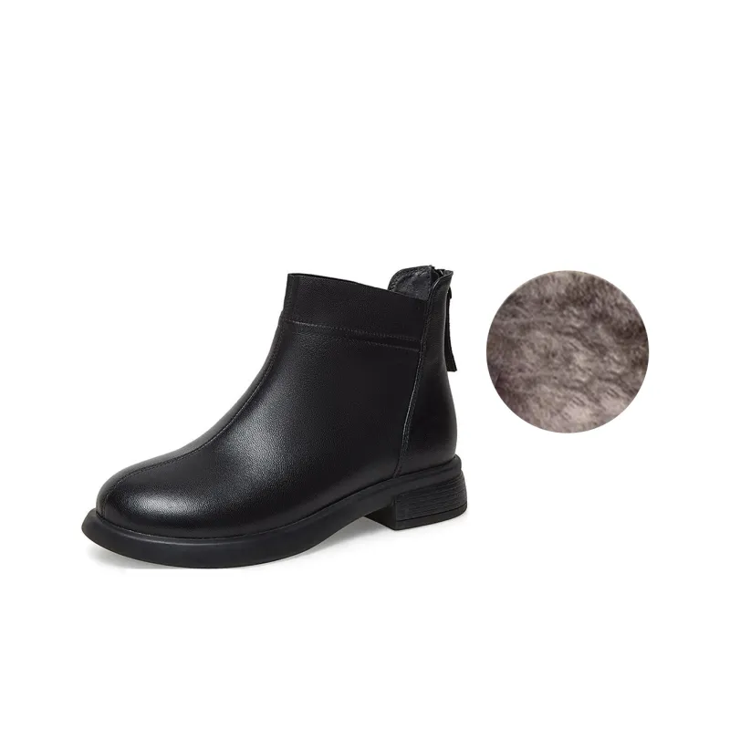 BASTO Ankle Boots Low Heel Women's-1