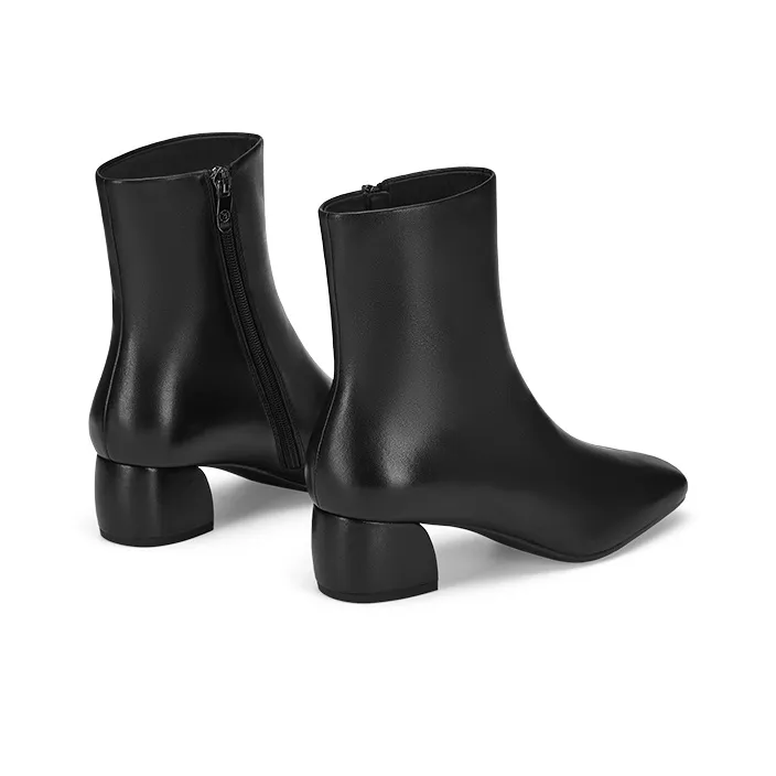 73Hours Cream Narrative Ankle Boots 5cm Women's-19