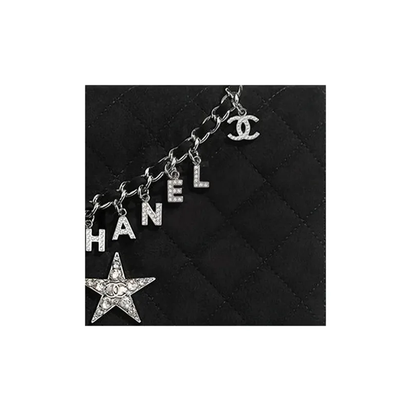CHANEL Suede Shoulder Bag, Crossbody Bag, Handbag Women's Black-4