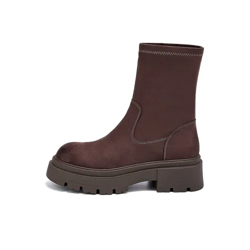EBLAN Ankle Boots Women's Coffee