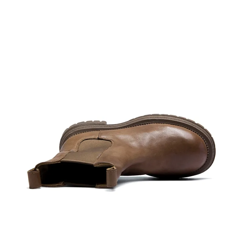 Anthony Miles Crew Chelsea Boots Women's Khaki-2