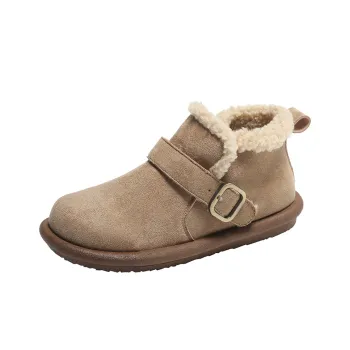 Bull Charm Wear Resistant Warm Slip Resistant Cushioning Short Snow Boots Women's
