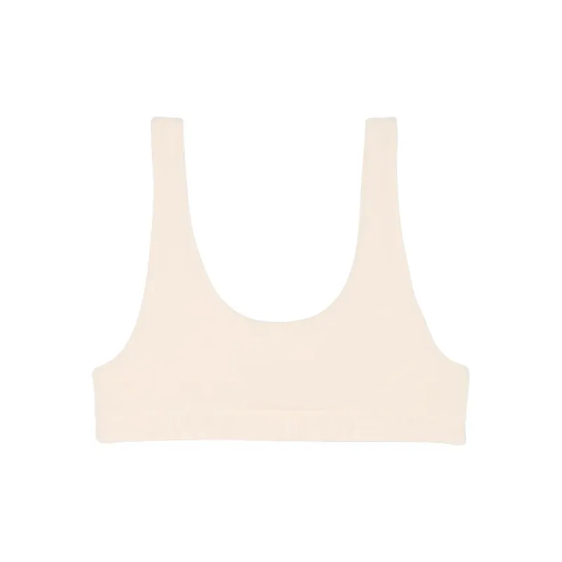 Victoria's Secret Brushed Modal Fleece Lounge Bralette / CANDLELIGHT Bra Women's Candlelight White-0