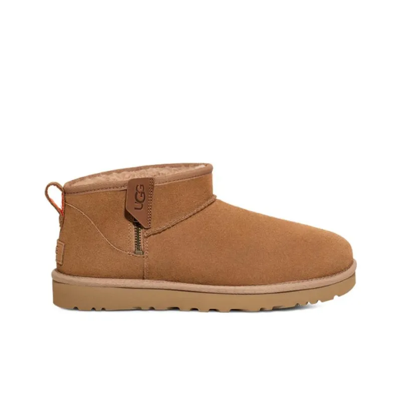 UGG Classic Ultra Mini Zip Boot 'Chestnut Orange Soda'-1