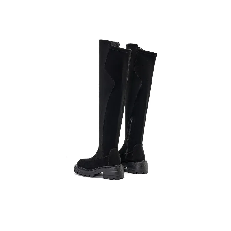 EBLAN Over the knee Boots Women's Black-1