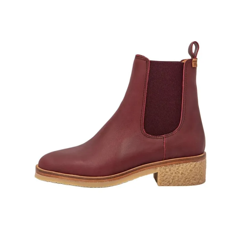 El Naturalista IRATI Short Chelsea Boots 4cm Women's Burgundy-0