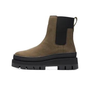 Clarks Ollie Series Crew Chelsea Boots Women's Green
