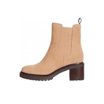 Tommy Hilfiger Short Chelsea Boots 15cm Women's Khaki