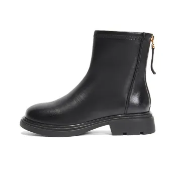 PT'SON Ankle Boots Women's Black/Apricot