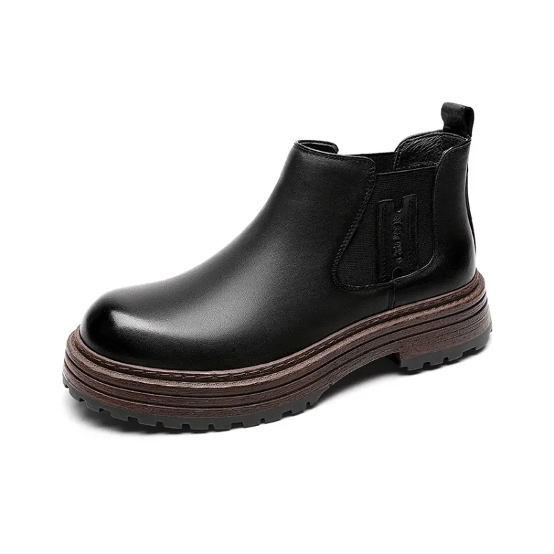 CROWN Chelsea Boots Men Dark Brown-1
