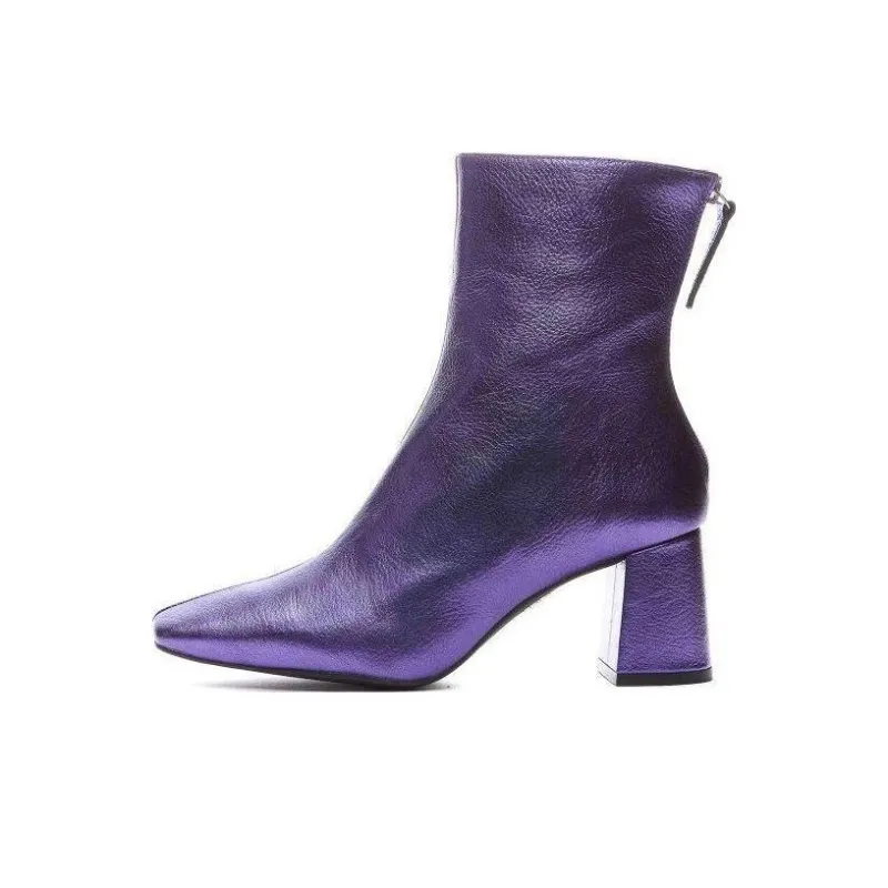 ANGEL ALARCON Lauryn Ankle Boots 6.5cm Women's Purple-0