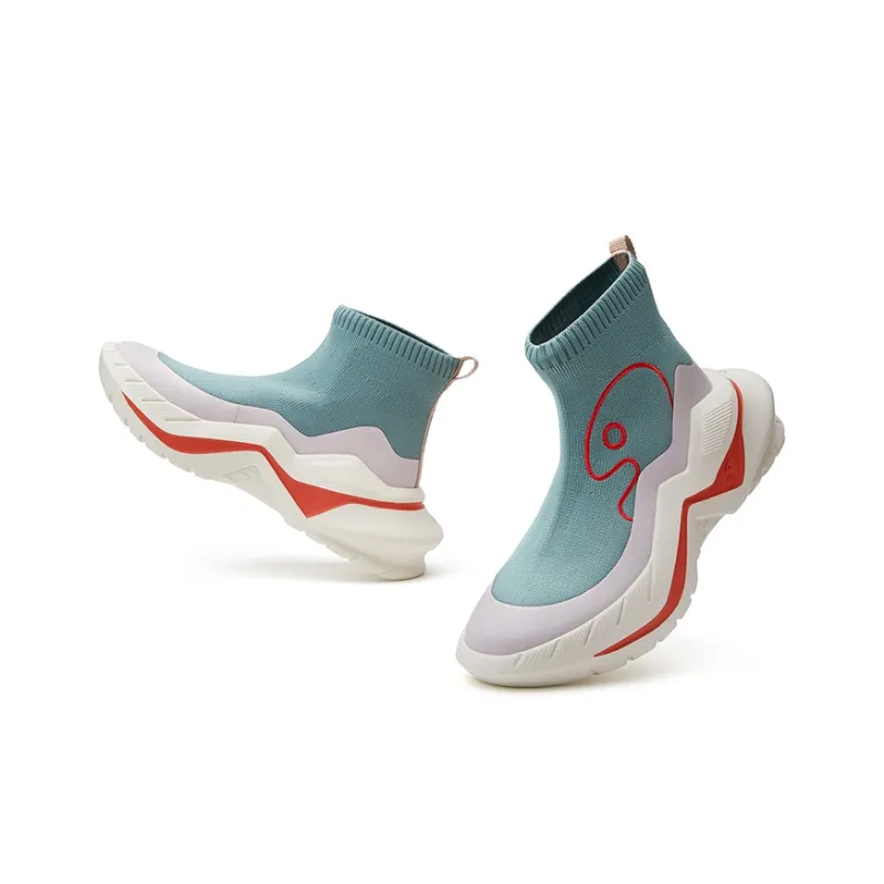 U.IN Painted Travel Shoes-Clarks 4-Color Collection Ankle Boots Unisex-3