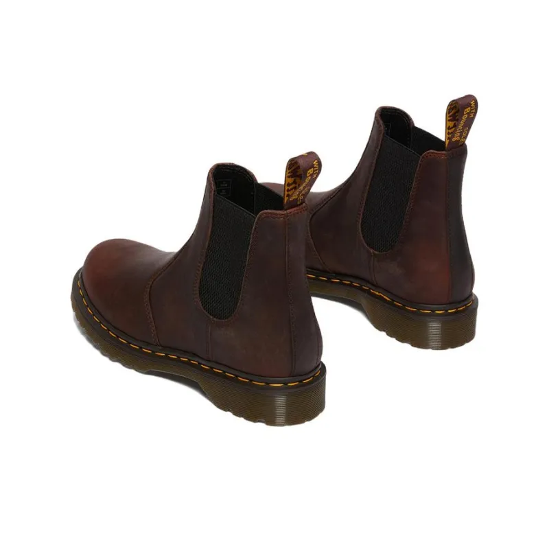 Dr.Martens 2976 Waxed Full Grain Leather Chelsea Boots 'Chestnut'-3