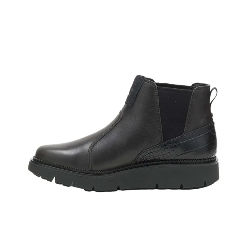 CAT Chariot Ankle-Length Chelsea Boots Women's Dark Shadow Black-0