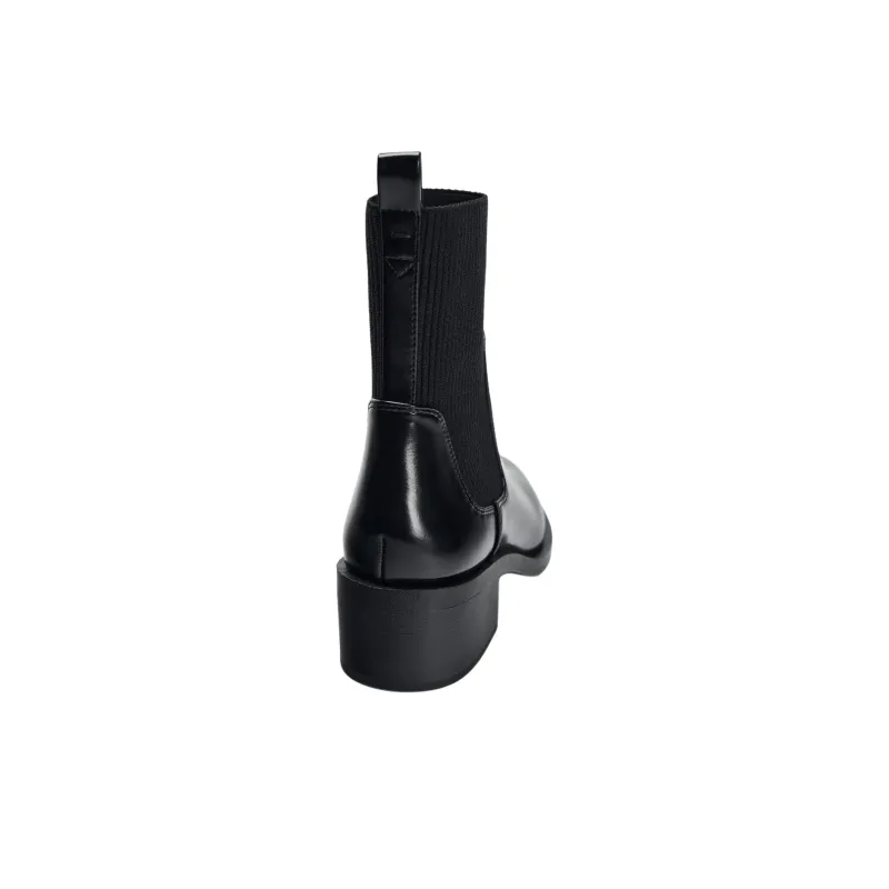 ZARA Short Chelsea Boots 6cm Women's Black-3