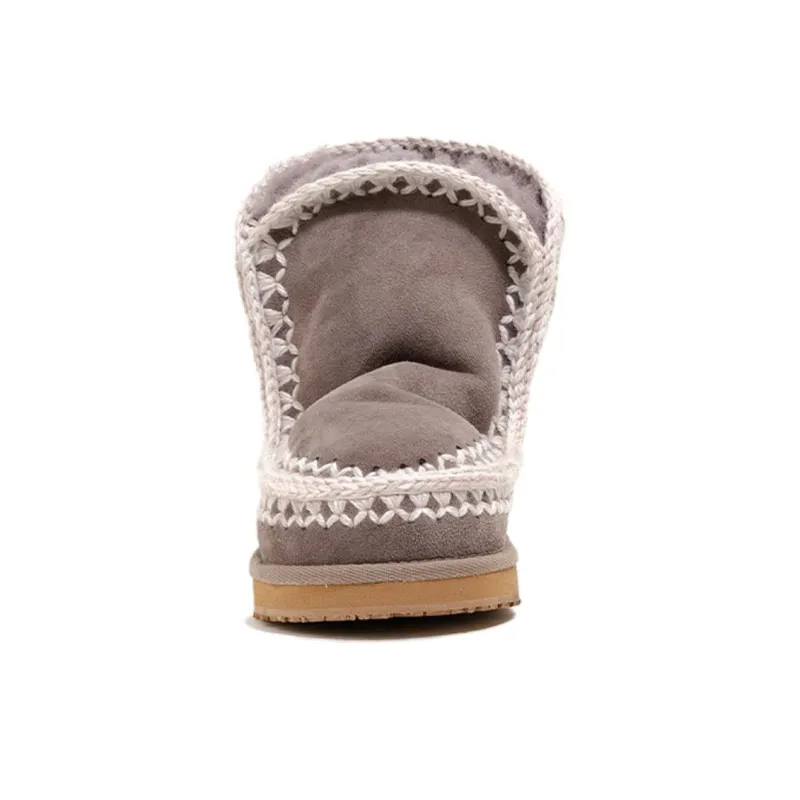 K.D.KENAZ Short Snow Boots Women's Tea Brown-4