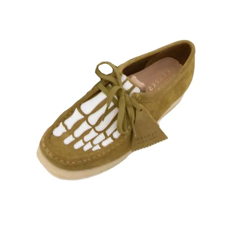 Vandy The Pink x Clarks Originals WALLABEE Ankle Boots Women's Olive Green-0