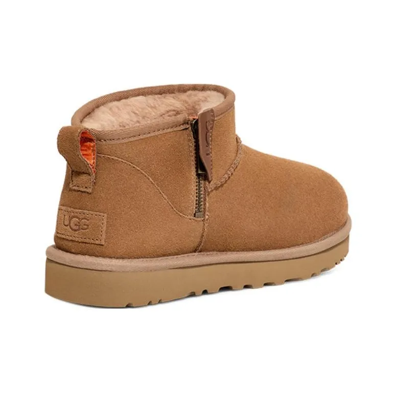 UGG Classic Ultra Mini Zip Boot 'Chestnut Orange Soda'-3