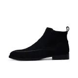 Black Fleece-Lined Insulated Shoes