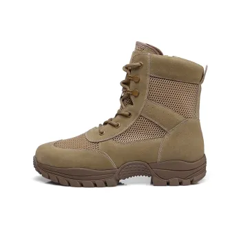 Strongman 3515 Summer Men's Desert Boots 16cm Puncture Resistant Tactical Boots Outdoor High Ankle Shoes