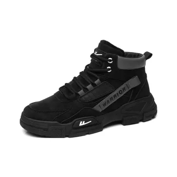 Warrior Short Mid Calf Martin Boot Men's Black
