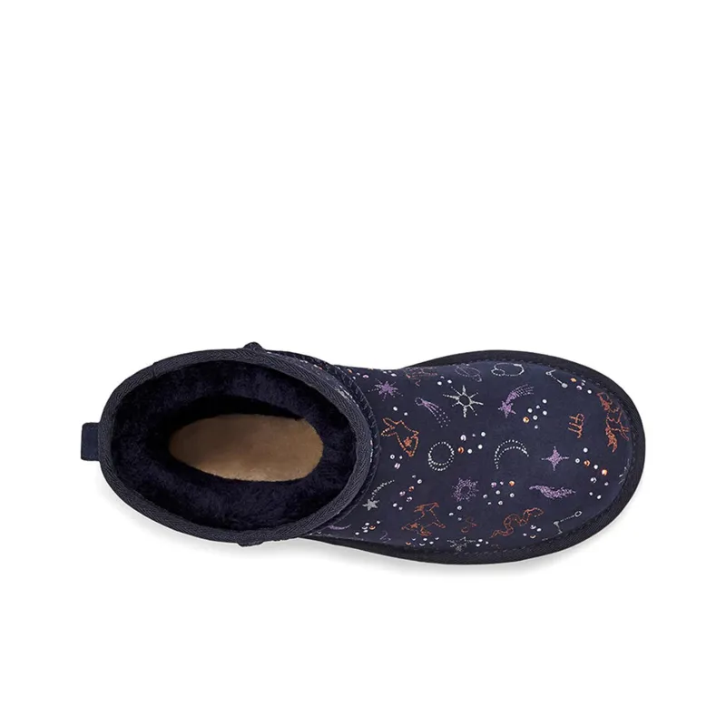 UGG Classic Zodiac Mini Fleece Lined Navy Blue Women's-4