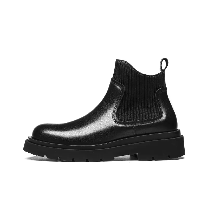 CHINT Chelsea Boots Men Black-1