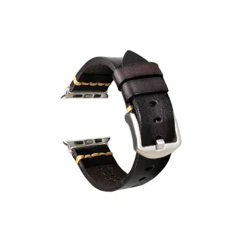 MSSM Watch Band Apple Compatibility Genuine Leather Material