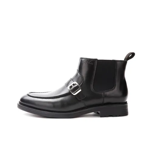 Satchi Chelsea Boots Men Black