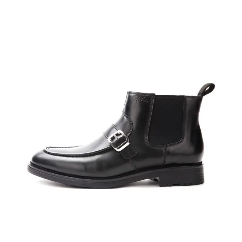 Satchi Chelsea Boots Men Black-0