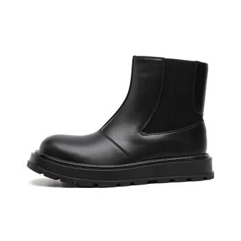 SHUPATE Short Chelsea Boots Men's Black