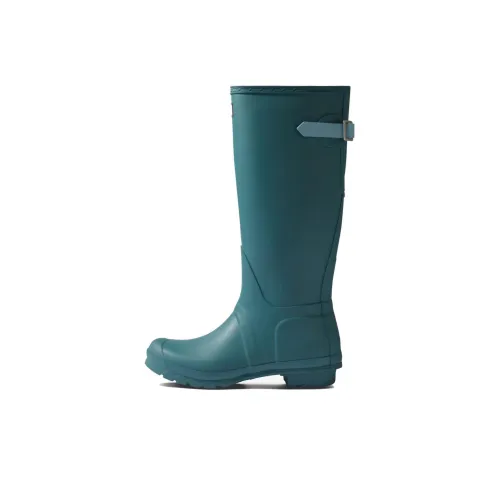 HUNTER Refined Waterproof And Warm Rain Boots Women's Blue