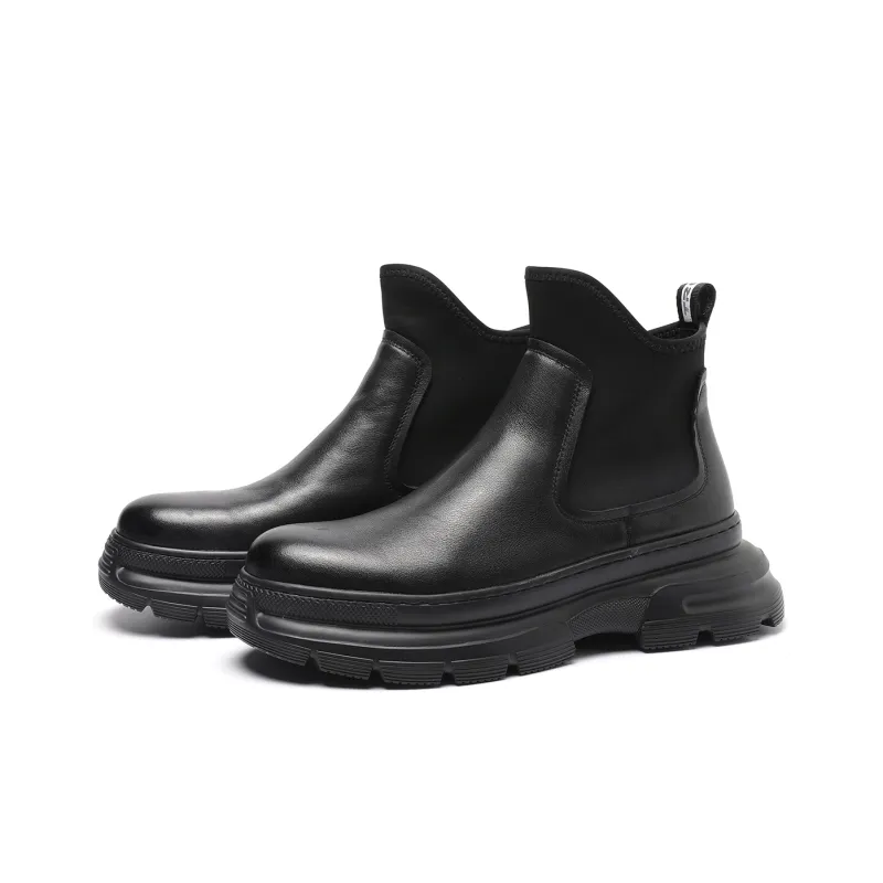 TRUMPPIPE Short Chelsea Boots Men's Black-2