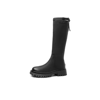 Spider King Knee high Boots 4.5cm Women's Black