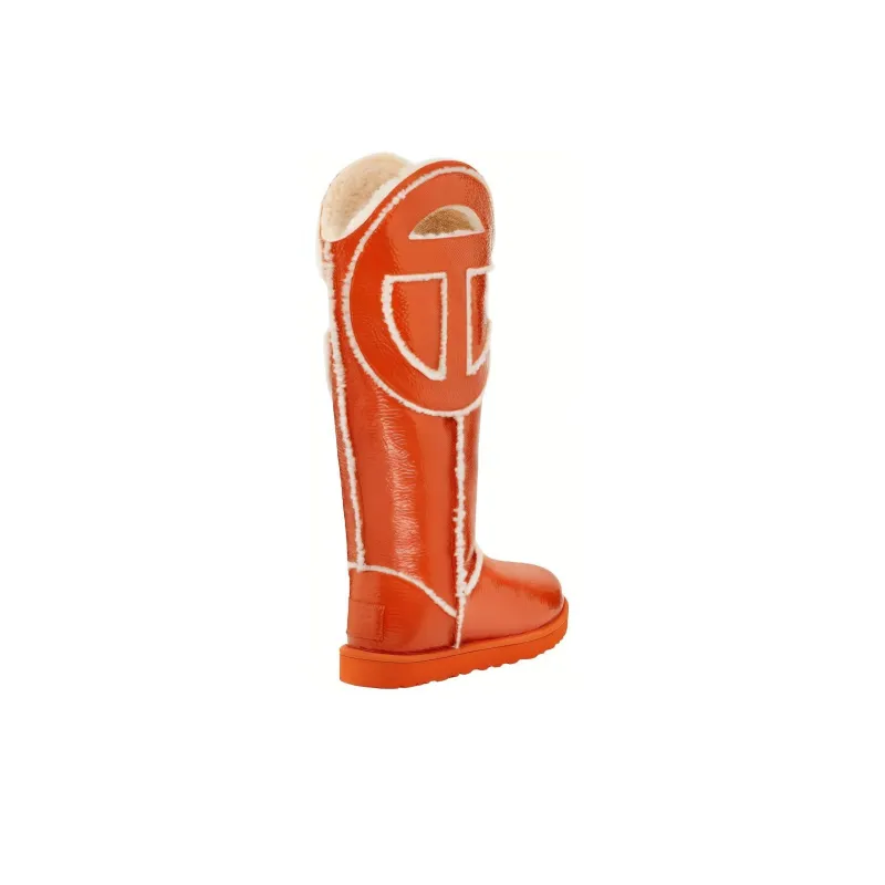 UGG X Telfar Logo Tall Crinkle Spicy Pumpkin-3