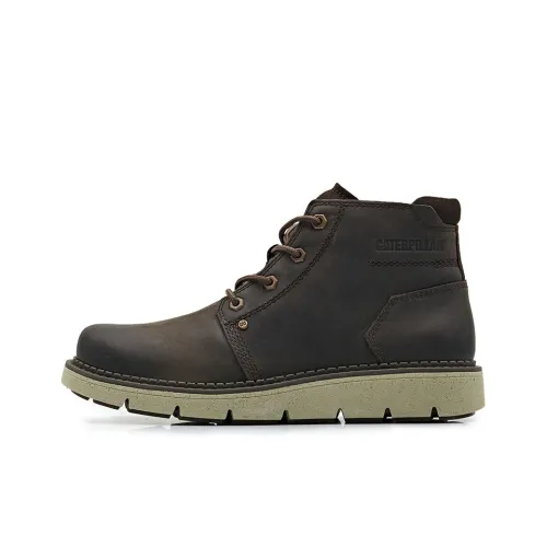CAT Martin Boots Men Mid Top Umber