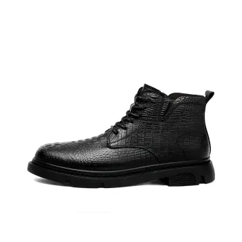 Wen Nai Short Martin Boot Men's Black