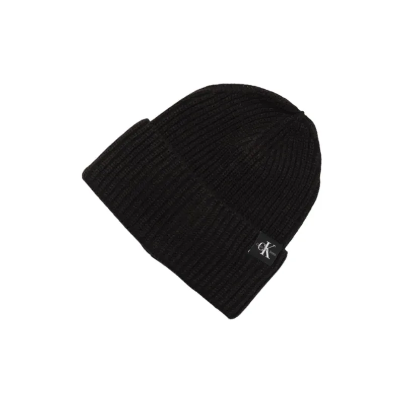 CALVIN KLEIN Knitted Fabric Beanies Kids' Black-2